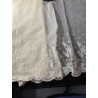 Encaje Vintage Francés - Pieza Delicada de Coleccionista con Bordado Floral