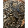 Obra de Arte en Plata - Escena Emblemática de San Jordi Matando al Dragón