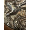 Obra de Arte en Plata - Escena Emblemática de San Jordi Matando al Dragón